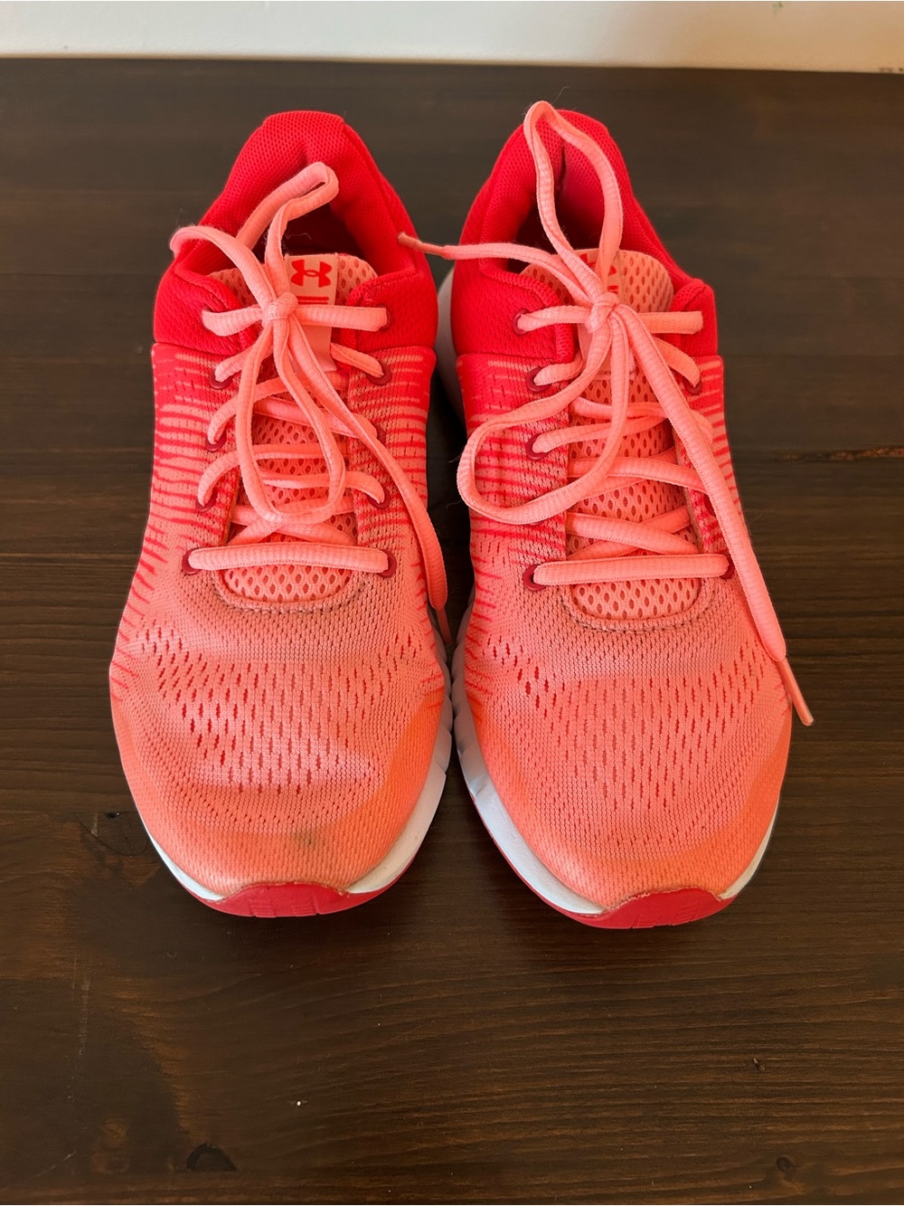 Under Armour Girls Coral Pink Lightweight Running Shoes